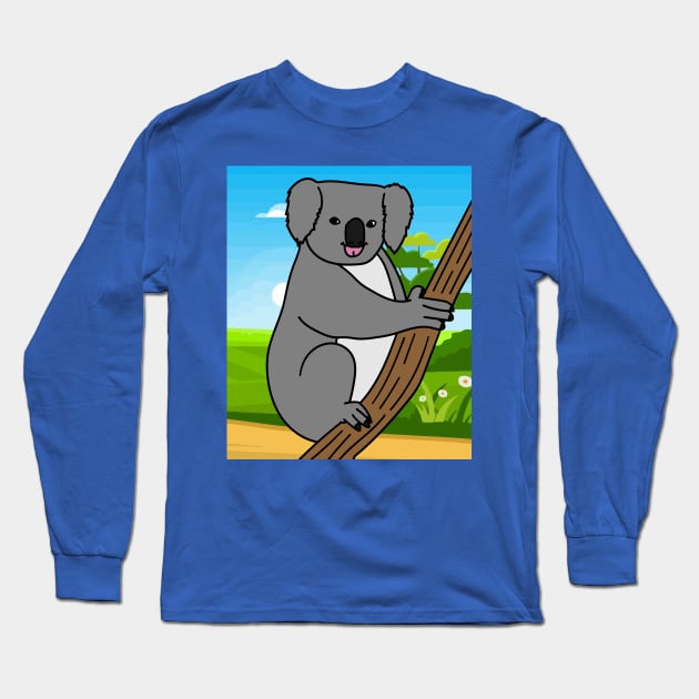 Koala Australia Bear Long Sleeve T-Shirt by flofin